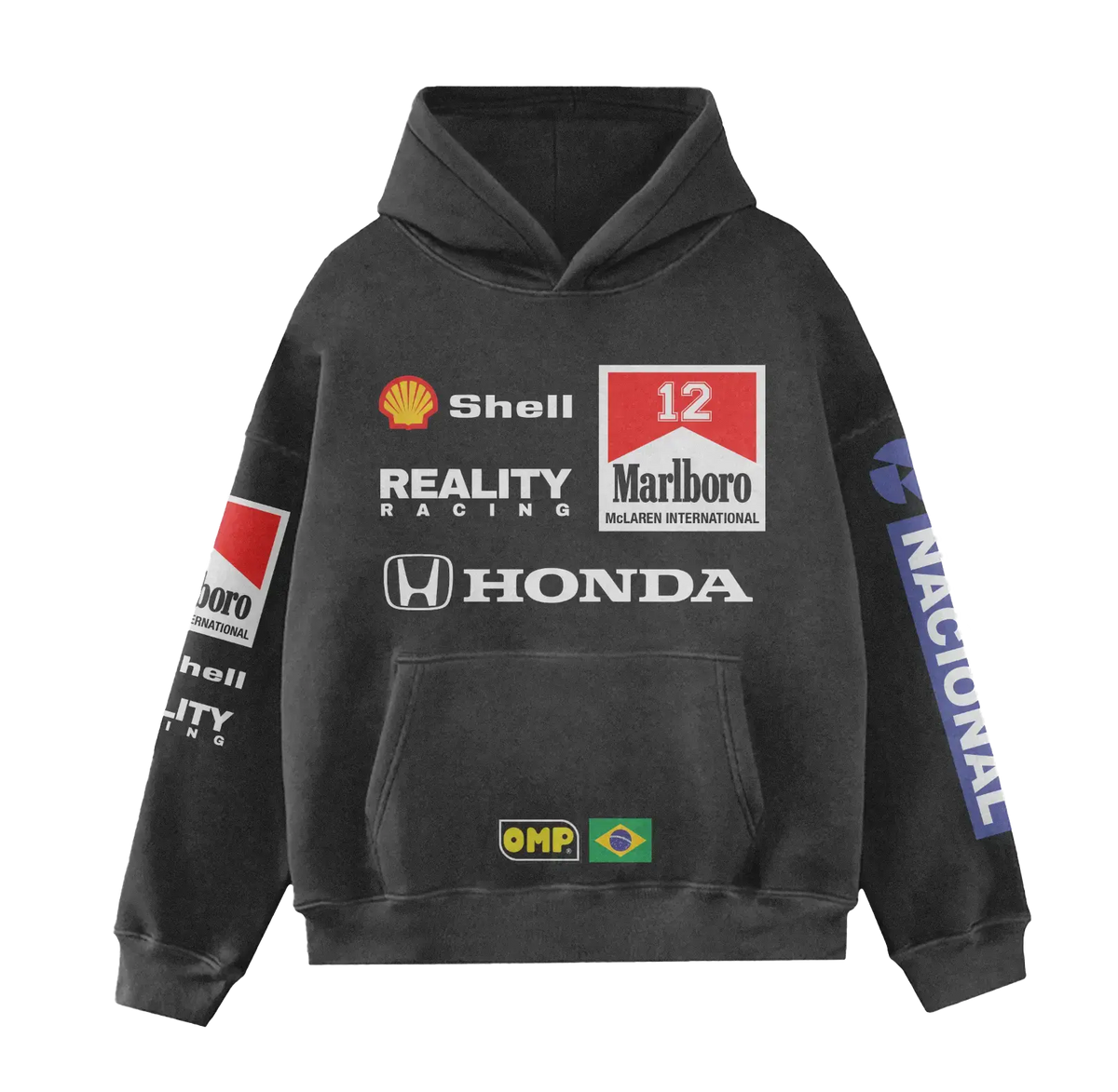 Washed Senna Inspired Hoodie [UPSALE]
