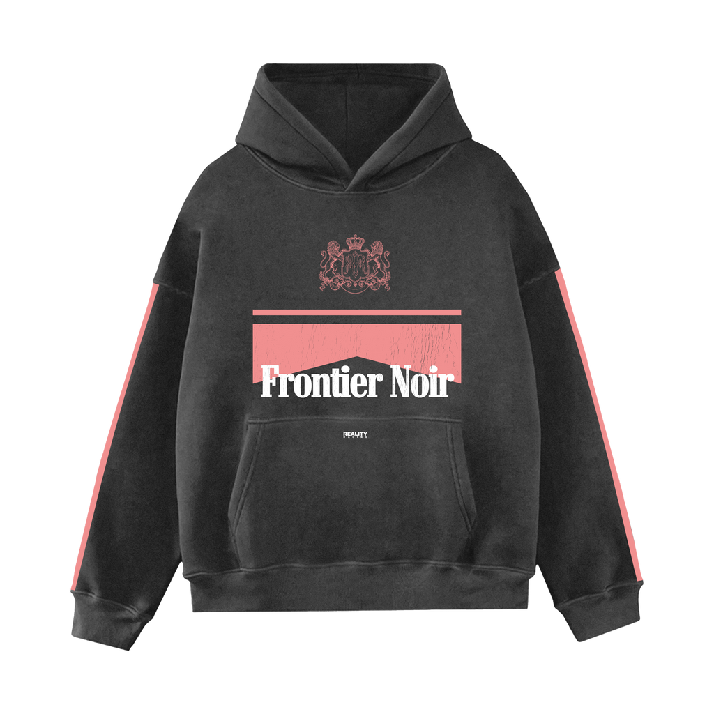 Pink Frontier Noir Hoodie
