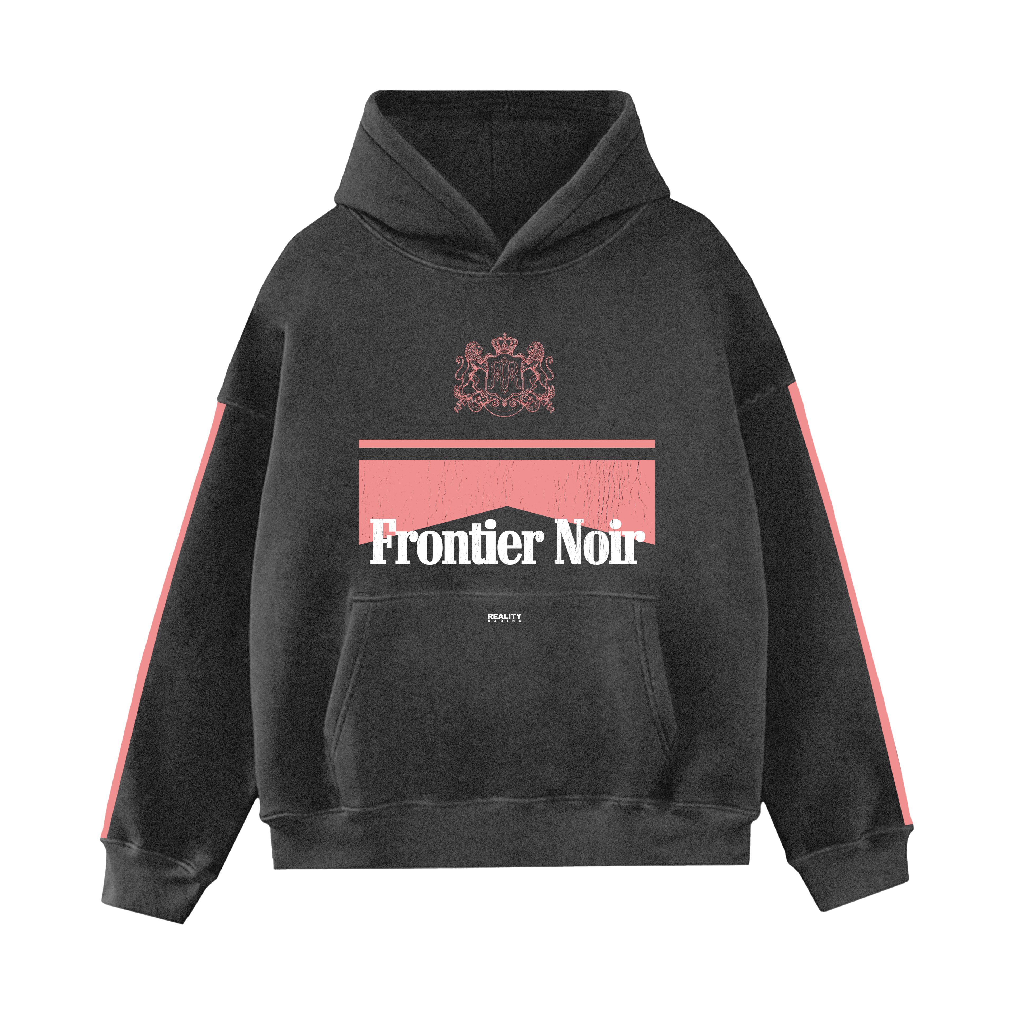 Pink Frontier Noir Hoodie